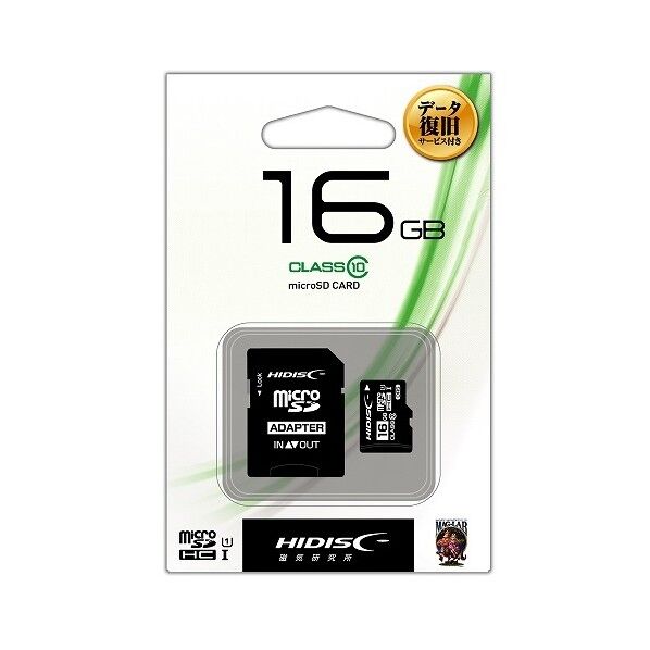 データ復旧サービス付 microSDHCカード 16GB Class10 UHS-1 HDMCSDH16GCL10DS 1台