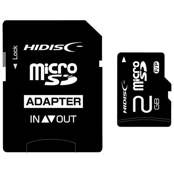 microSDカード 2GB SD変換アダプタ付
