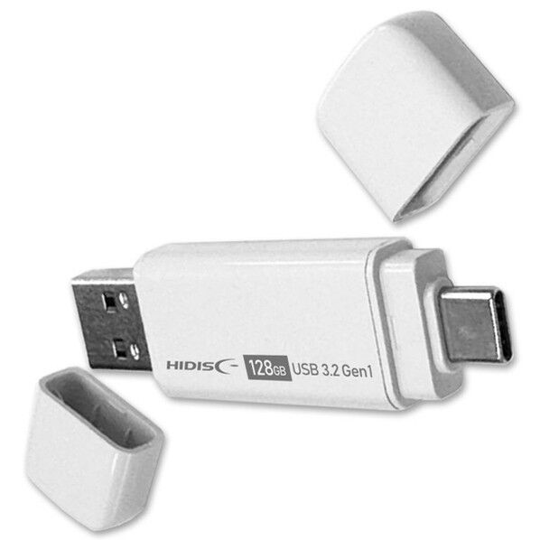 HIDISC 手軽にデータ移行できるType-C&USB A両対応メモリ 128GB
