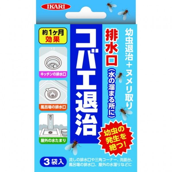 排水口コバエ退治+α