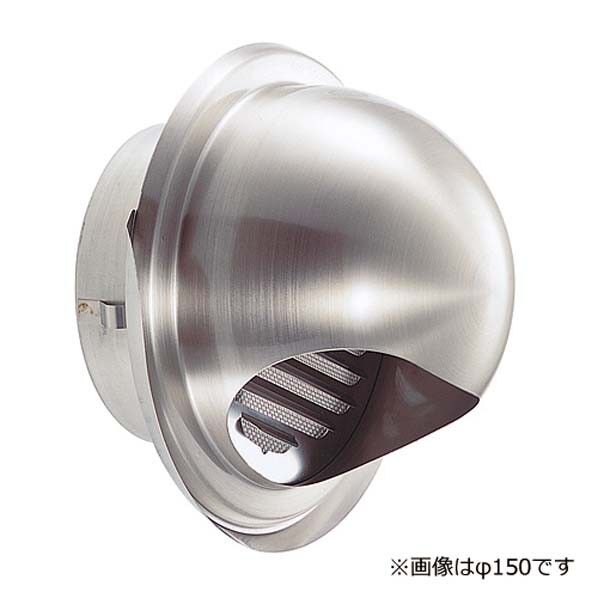  SUS 丸型フード水切付ガラリUK-GEN100S-BK 1個