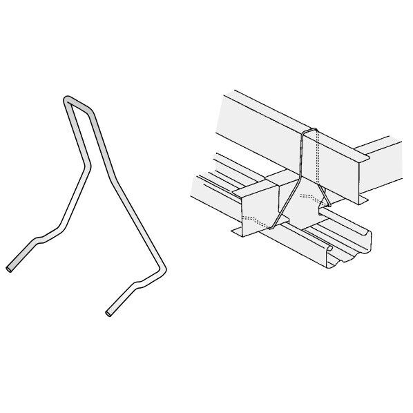 天井点検口用補助部材 C38 用ワイヤークリップ W