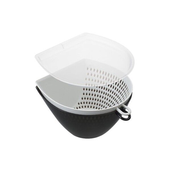 フタ付き チリトリ ザル ボウル 調理器具 L 幅16.9×奥行18.4×高さ9.9(L)cm