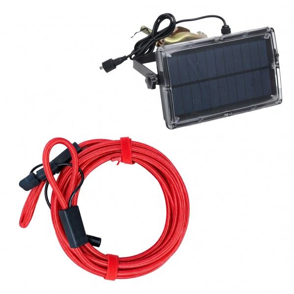 あかリン LEDひもロープ 10M ソーラーパネル付電源ユニット セット 6300094261 1S