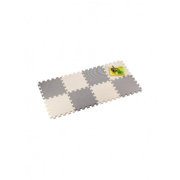 やわらかジョイントカラーマット 30cm 幅30×奥行30×厚さ1.2cm クッキークリーム 8枚