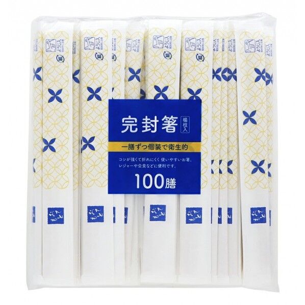 白樺元禄紙完封箸 七宝柄