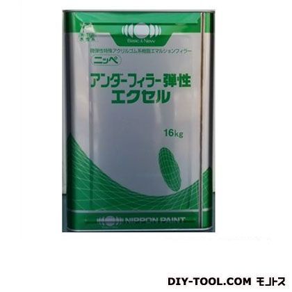 アンダーフィーラー弾性エクセル水性ふっ素樹脂塗料 ホワイト 16kg 1缶