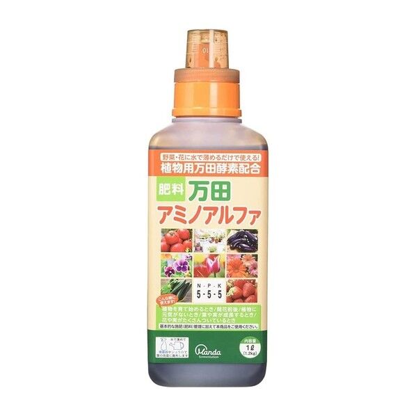 植物用万田酵素配合肥料万田アミノアルファ 1L 1点