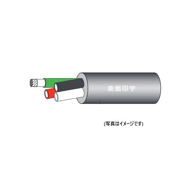 2種EPゴム絶縁クロロプレンゴムキャブタイヤケーブル2PNCT 20C×1.25SQ