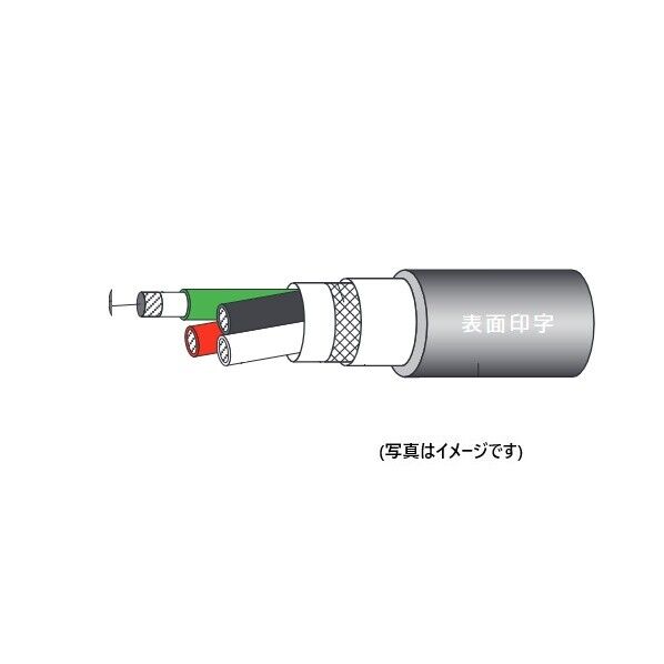 シー ルド付き2種EPゴム絶縁クロロプレンゴムキャブタイヤケーブル2PNCT-SB 12C×1.25SQ