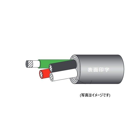 ノーブランド 3種EPゴム絶縁クロロプレンゴムキャブタイヤケーブル 3PNCT 1C×38SQ 10M...