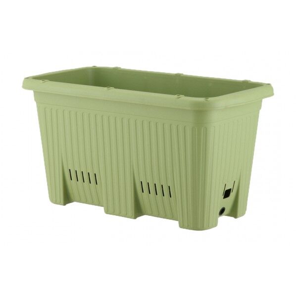 楽々菜園深型プランター(植木鉢)22L（支柱は別売） サラダグリーン 600×324×324mm 600 1点