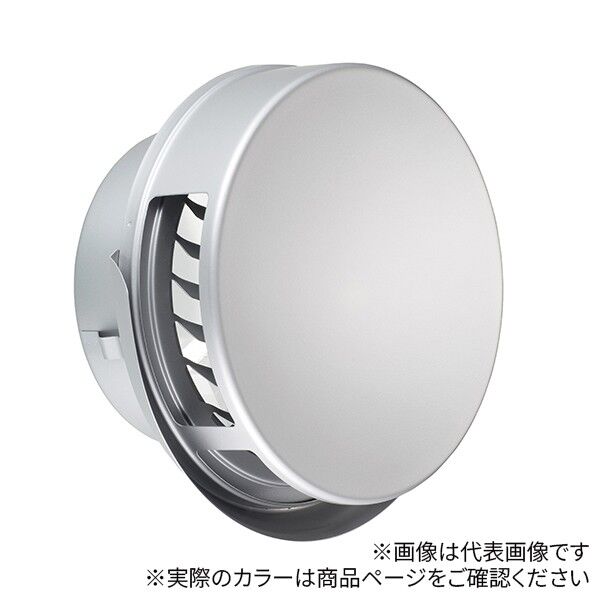 宇佐美工業 SUSフラット型フード付ガラリ φ100 ヘアーライン(HLP) UK-FZEV100S-HLP 1個