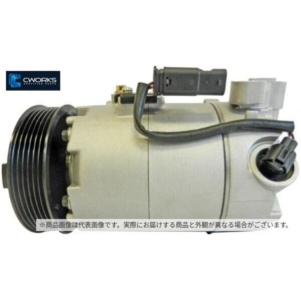 コンプレッサーCWORKS【新品】/電磁クラッチレス BMW 109-6S