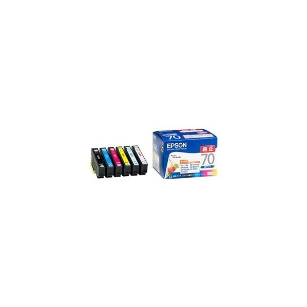 カラリオプリンター用 インクカートリッジ（6色パック） 6色パック IC6CL70 1