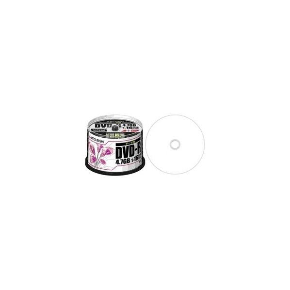 DVD-R(Data) 1回記録用 4.7GB 1-16倍速 50枚スピンドルケース IJ対応 ホワイト DHR47JPP50 1
