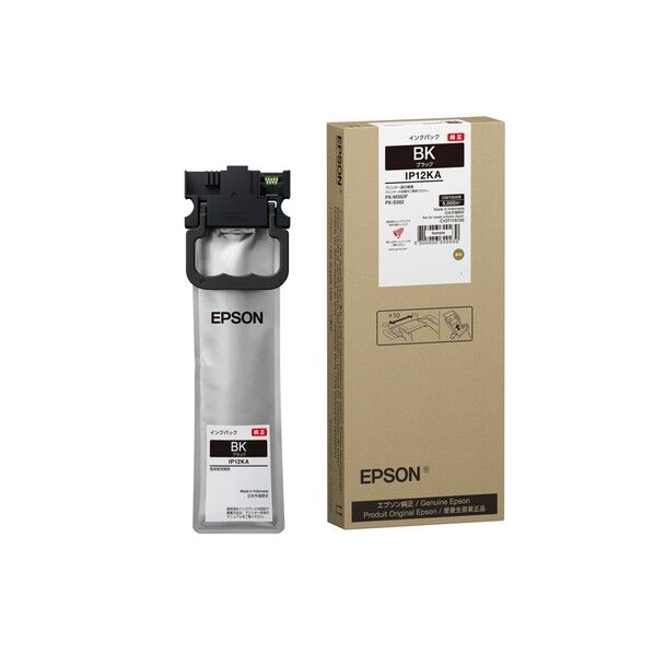 EPSON(エプソン) ビジネスインクジェット用 インクパック /約5000ページ対応 ブラック IP12KA 1点