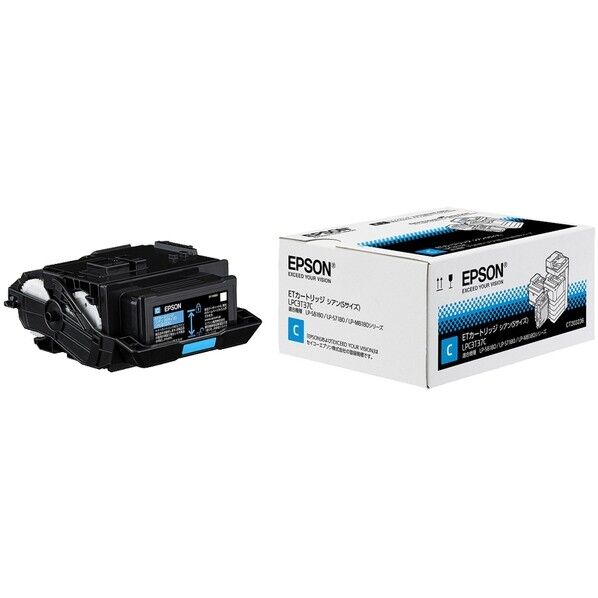 EPSON(エプソン) ビジネスプリンター用 ETカートリッジ/Sサイズ/3400ページ シアン LPC3T37C 1点