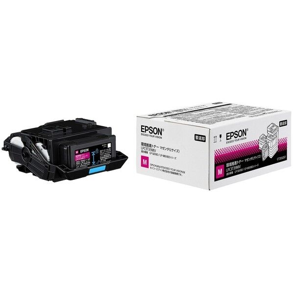 EPSON(エプソン) ビジネスプリンター用 環境推進トナー/Lサイズ/12300ページ マゼンタ LPC3T39MV 1点