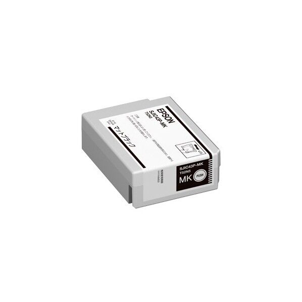 EPSON(エプソン) ラベルプリンター用 インクカートリッジ ブラック SJIC43P-MK 1点