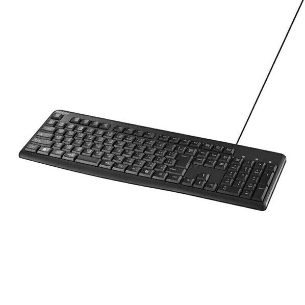 バッファロー USB接続 有線スタンダードキーボード ブラック 25mm×440mm×155mm BSKBU110BKZ 1点