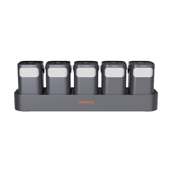 充電ステーション付きモバイルバッテリー Power Bank & Charging Station Black