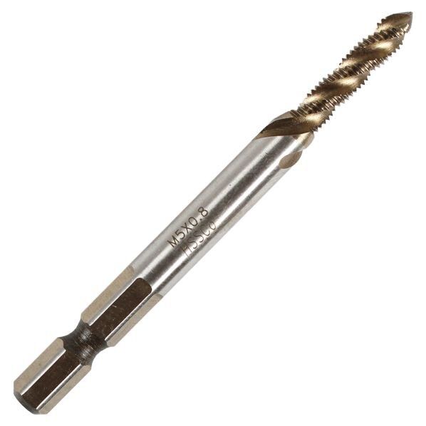 LIHGHT SEIKI 六角軸ステンレス用スパイラルタップ M5x0.8 1個...
