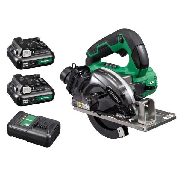 HiKOKI(ハイコーキ) 10.8V チップソーカッタ フルセット(電池2個) チップソー125mm アグレッシブグリーン CD1205DA (2LSP) 1台
