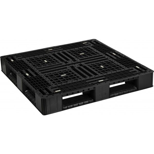 日本プラパレット パレット(リサイクルPP) FA-1111RR(PP)ブラック 1点
