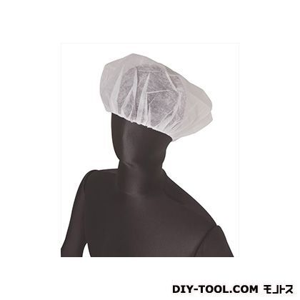 不織布作業衣キャップ 白 フリーサイズ BNW-H 10枚入