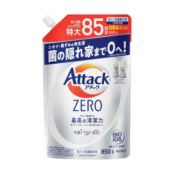 アタックZERO つめかえ用 850g