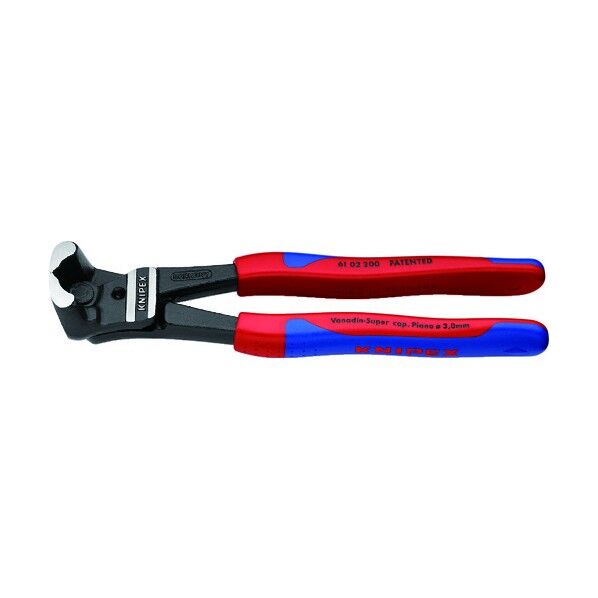 クニペックス ボルトエンドカッティングニッパー コンフォートハンドル 200mm 6102-200 1個...