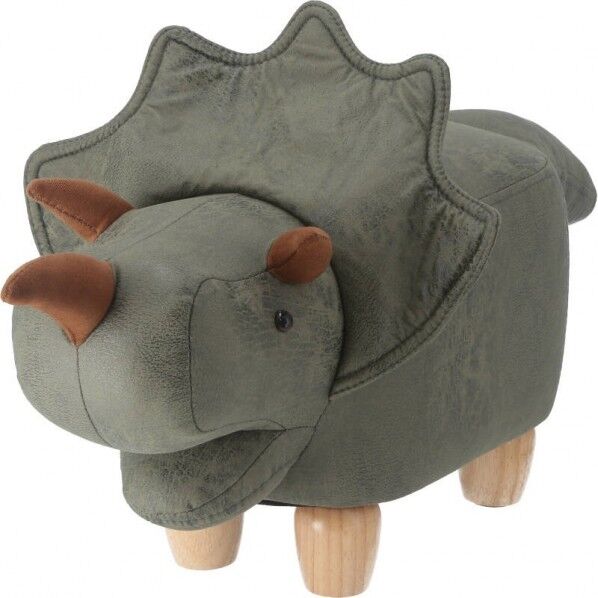 フジボウエキ アニマルスツール キュートサイズ ダイナソー グリーン 約幅750×奥行350×高さ430mm グリーン 16742 1台...