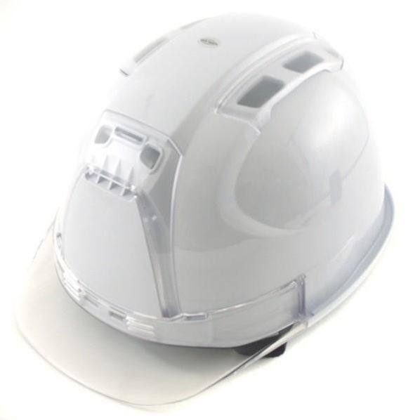 ヘルメットヒサシ付クリア