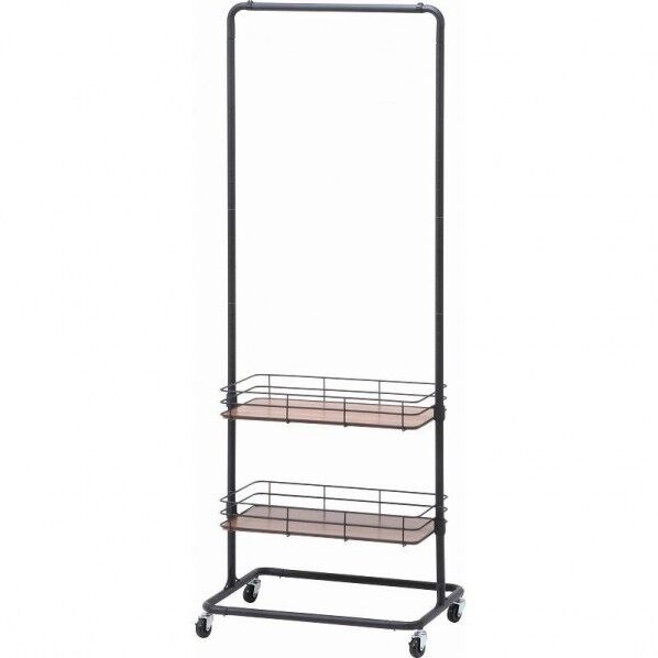 ハンガーラック ビクター BK ブラック 約幅600×奥行450×高さ1670mm 16698 1台