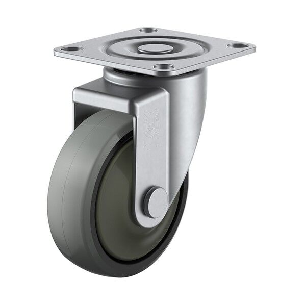 プレート式キャスター SUS-SJシリーズ (ナイロンホイールウレタン車) 自在