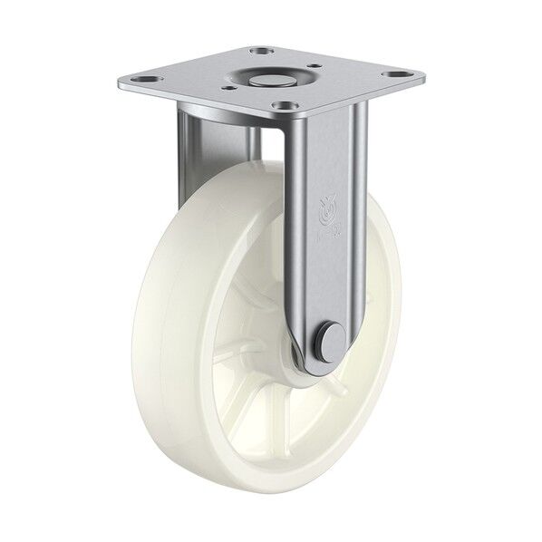 プレート式キャスター SUS-SJシリーズ (ナイロン車・ステンレス金具) 固定