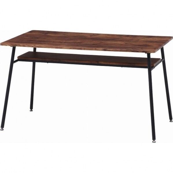 フジボウエキ ダイニングテーブル ナビア 12075 約幅1235×奥行750×高さ700mm ブラウン/ブラック 14658 1台...