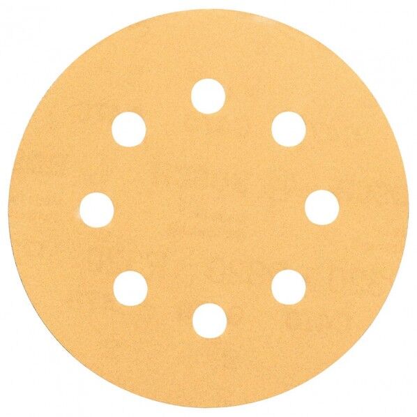 サンディングペーパー125mmゴールド#120 125x125x1mm 2608605071 5点