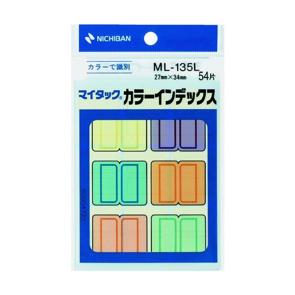 ニチバン マイタックTM カラーインデックス ML-135L 1個...