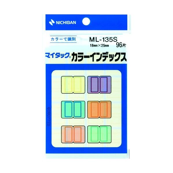 ニチバン マイタックTM カラーインデックス ML-135S 96片...