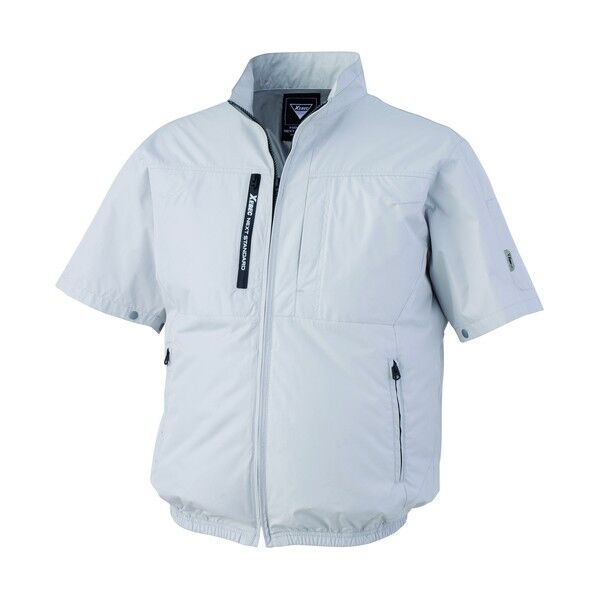 空調服半袖ブルゾンXE98034-22-4L シルバーグレー