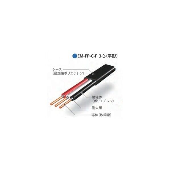 EM-FP-C-F JCS4506(低圧耐火ケーブル)環境配慮型低圧耐火ケーブル(平形)