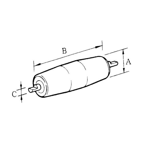 ※法人専用品※日工 船底タイプP1テール テールローラー P1TAIL-TYPE-15-350 1点