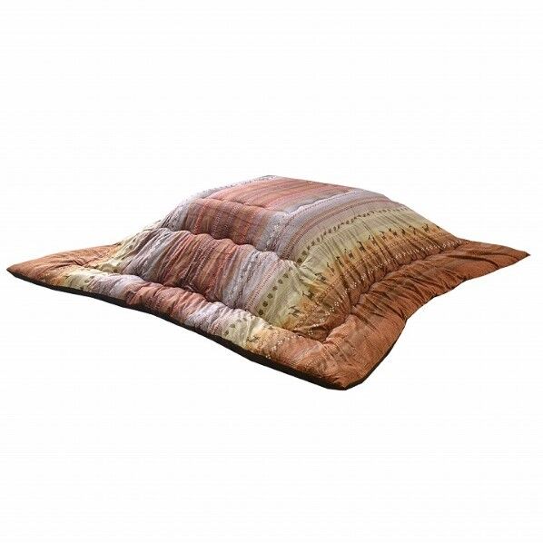 ギャッベ柄 こたつ布団 長方形 掛け単品 オレンジ 約205×315cm 1151290200403 オレンジ 205×315cm 64-8043-95 1点