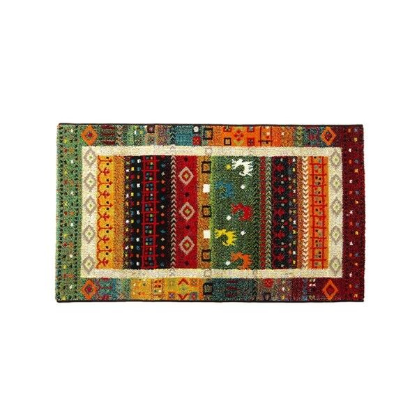 玄関マット トルコ ウィルトン 織り 約50×80cm 抗菌防臭 消臭 へたりにくい ギャベ 1311240011701 50×80cm 64-8041-22 1点