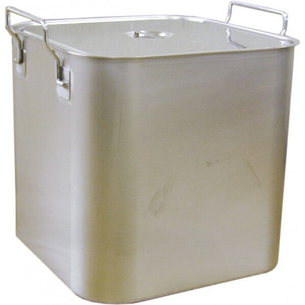 18-8深型角キッチンポット(手付)