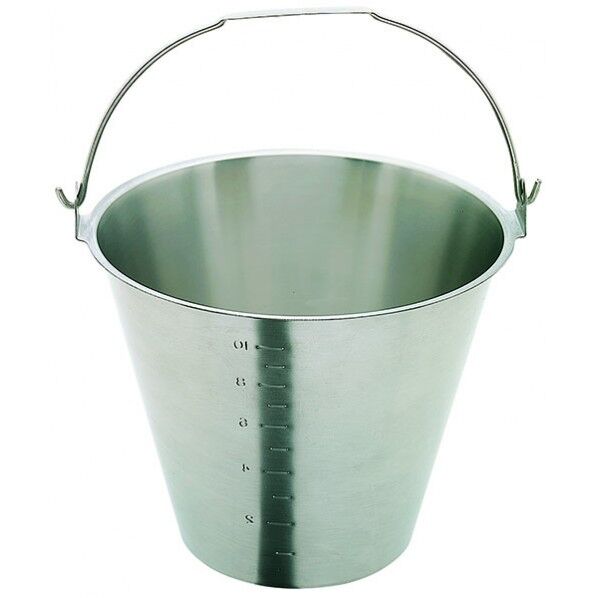 18-8目盛付バケツ(ベースなし) SH-6549-13NBM 1点