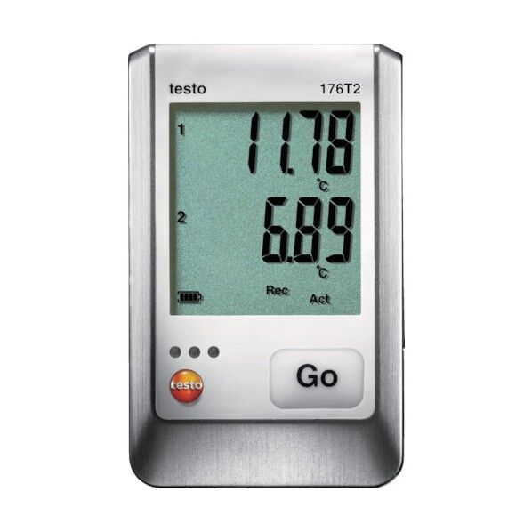 温度データロガディスプレイ付Pt100(外付)2点