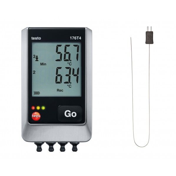 testo176T4 液相・気相液体窒素容器用ロガーセット TD20-176-02 1点